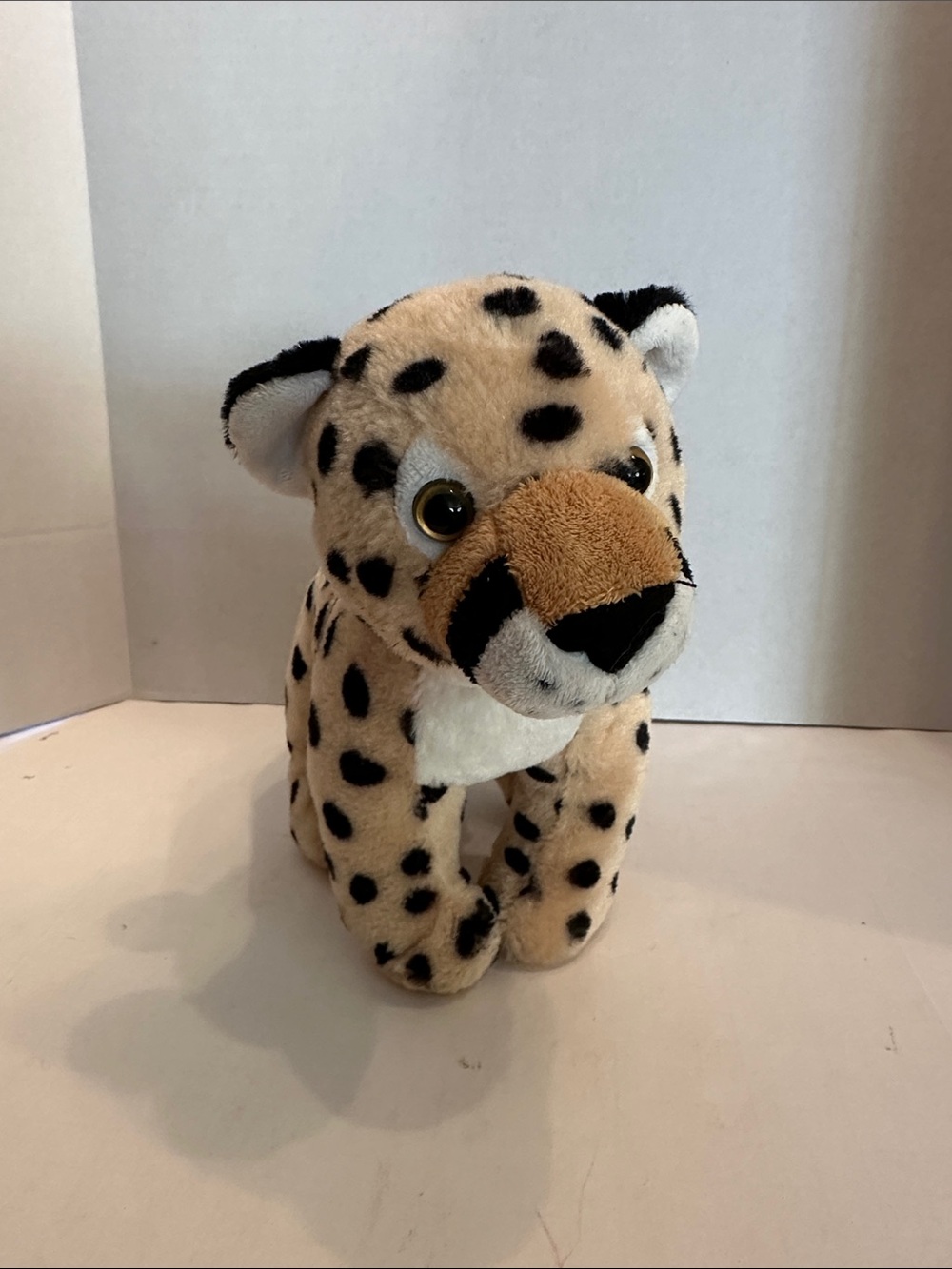Spotted Cheetah Plush Toy - Tan & Black - Soft Stuffed Animal